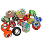 Pack of 20 Lampwork Murano Glass Beads. Fits All Major Charm Bracelets.