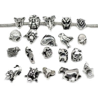 Pack of 10 Assorted European Style Animal Charm Beads