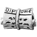 Buckets of Beads Diploma Charm Bead