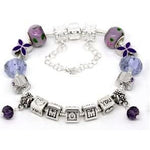 Purple Mothers Day  Bracelet