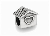 Stainless Steel Dog House Charm Bead