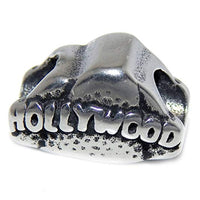 Stainless Steel Hollywood Sign Charm Bead