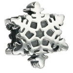 Buckets of Beads Winter Inspired Snowflake Christmas Charm Bead