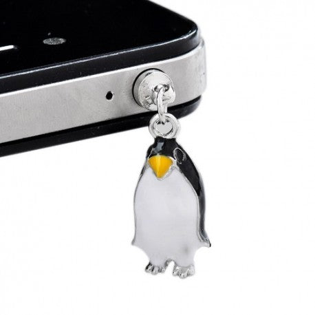 Enamel Penguin Phone Charm