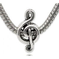 G Clef Music Note Charm Bead