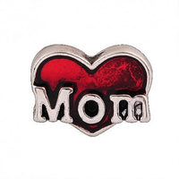 Floating Mom Heart Charm Compatible With Origami Owl Lockets