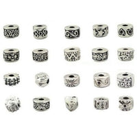 Pack of 20 Assorted Clip Lock Stopper Beads