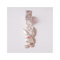 Playboy Bunny Dangle Charm Bead
