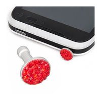 Red Swarovski Crystal Stud Phone Charm