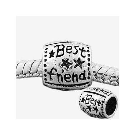 Round Best Friend Charm Bead