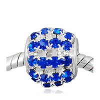 Sparkling Blue Sprinkles Rhinestone Charm Bead