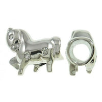 Stainless Steel Horse Charm Bead