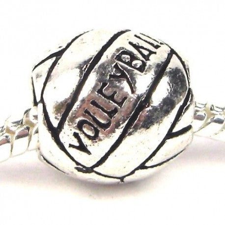 Volleyball Charm Bead