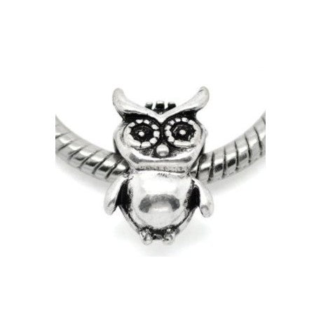 Wise Owl Charm Bead